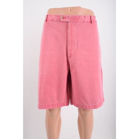 Peter Millar Mens Winston Washed Twill Shorts Sz 40 Pink Pima Cotton - Picture 1 of 7